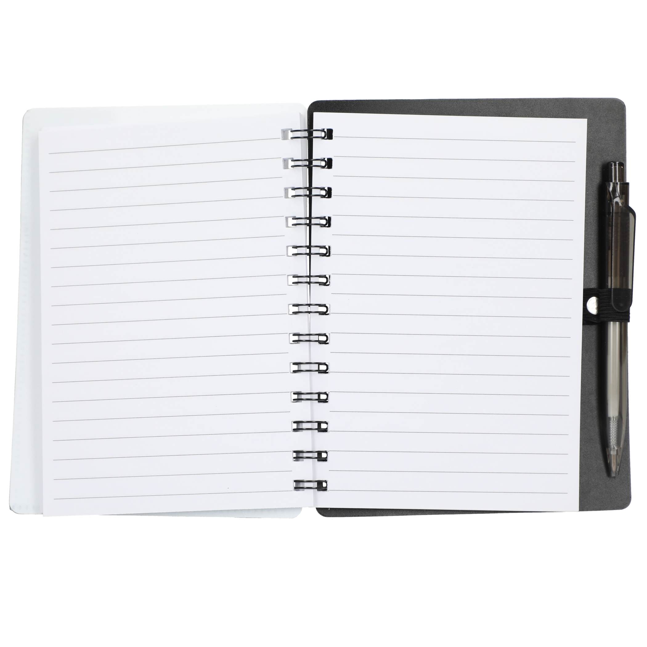 5" x 7" Recycled Pace Spiral Notebook w Pen - Image 3