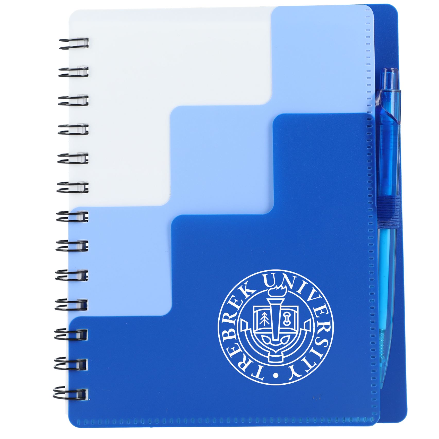 5" x 7" Recycled Pace Spiral Notebook w Pen - Image 8
