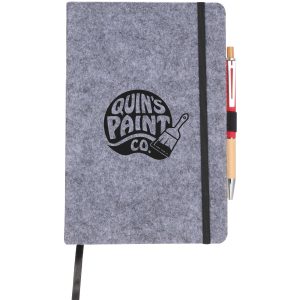 THE GOODS™ Recycled Felt 8" x 5.5" Bound Notebook