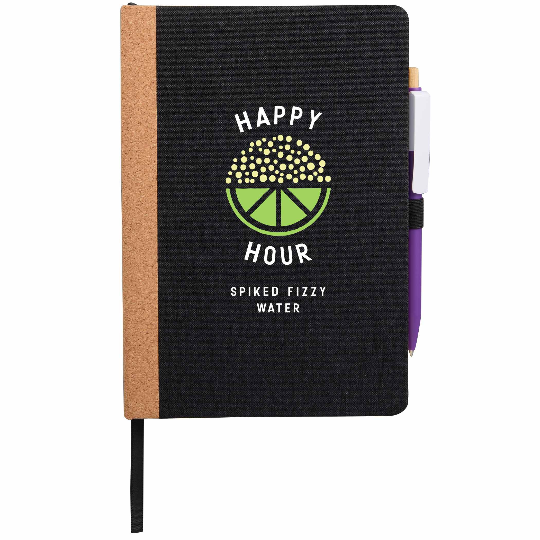 5.5" x 8.5" Recycled PET and Cork Bound Journal - Image 6