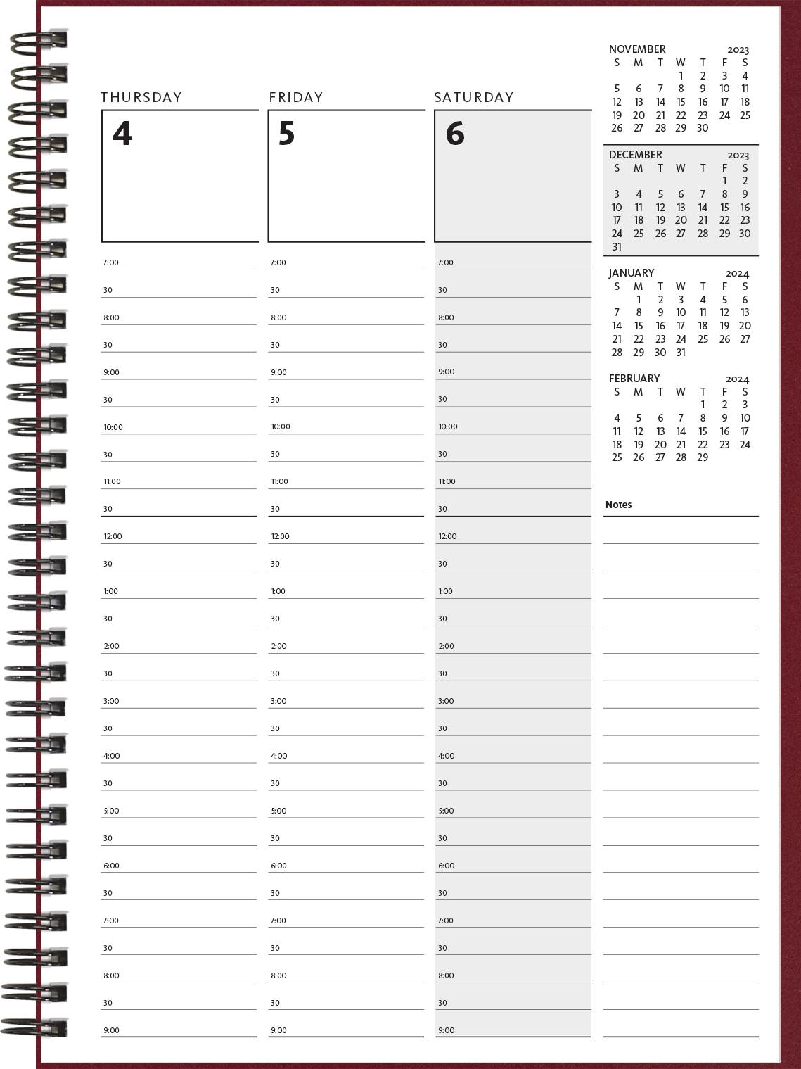 FSC® Mix Weekly Organizer Value Comp Cover Calendar by JournalBooks® - Image 3